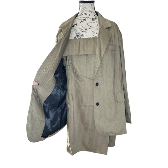 Fashion Nova First Class Pinstripe Blazer & Mini Dress Set NWT - Picture 8 of 12